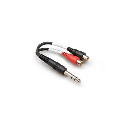 1-4'' TRS (M) <-> Dual RCA (F) Stereo Breakout kablo YPR-102 - 1