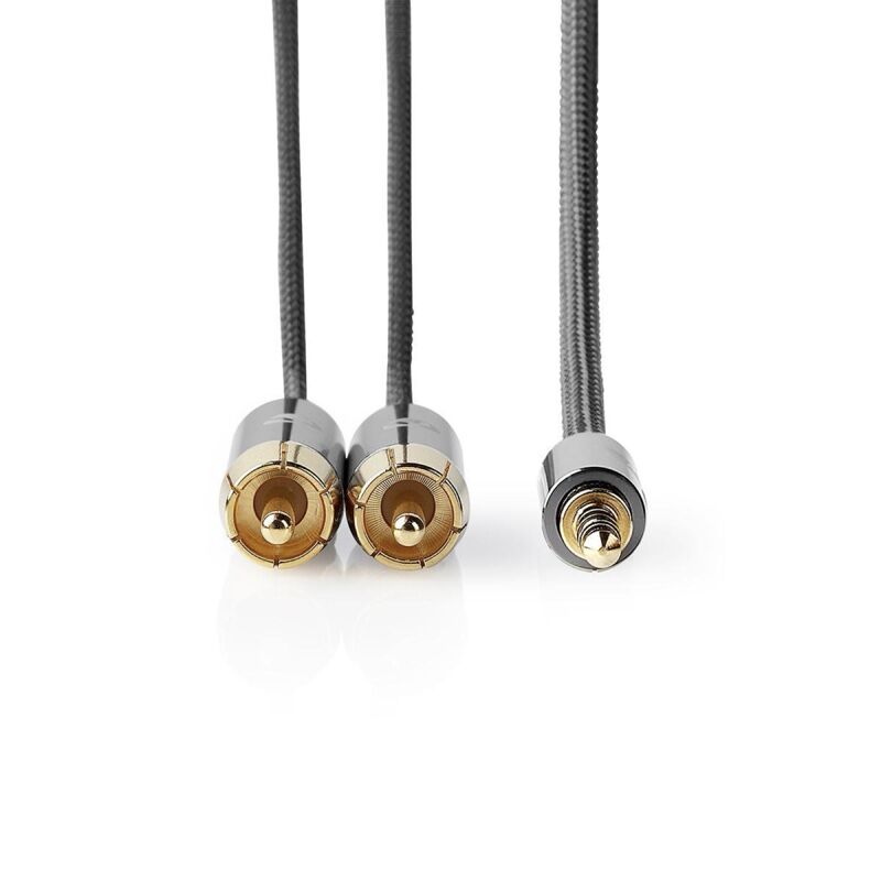 Stereo Ses Kablosu (3.5 mm Erkek - 2x RCA Erkek) - 4