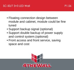 SC-50/7- Video Wall 3X3 P1.56 - 3