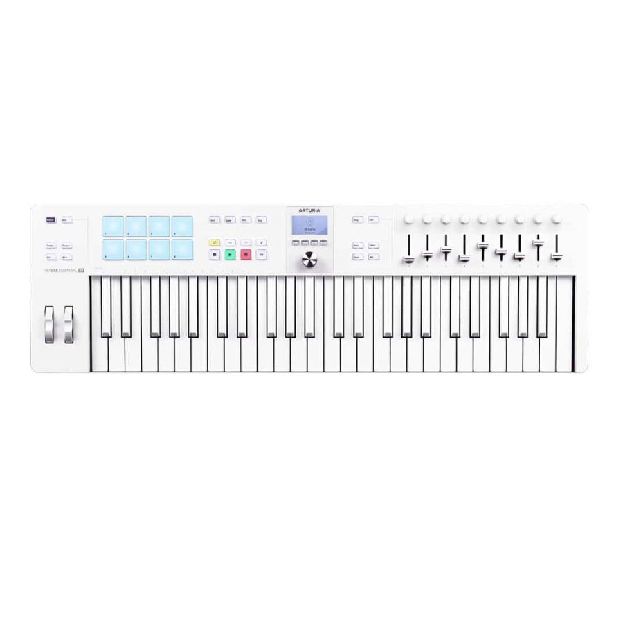 Keylab 49 Essential MK3 MIDI Klavye - Alpine White - 1