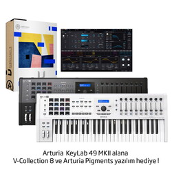 Keylab 49 MKII - Beyaz - V-Collection ile Pigments HEDİYE - Arturia