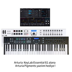 Keylab 61 Essential Black - 61 Tuşlu Keyboard - Siyah Renkli Sınırlı Üretim - Arturia