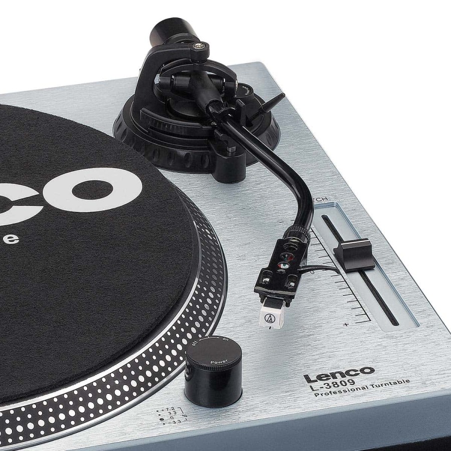 L-3809ME Turntable - Direct Drive, USB Metalik Mavi Pikap - 4