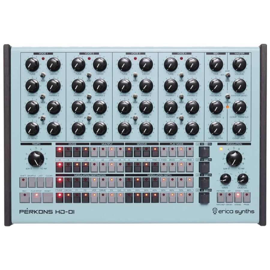 Perkons HD-01 4 Kanallı Sequencer Davul Makinesi - 1