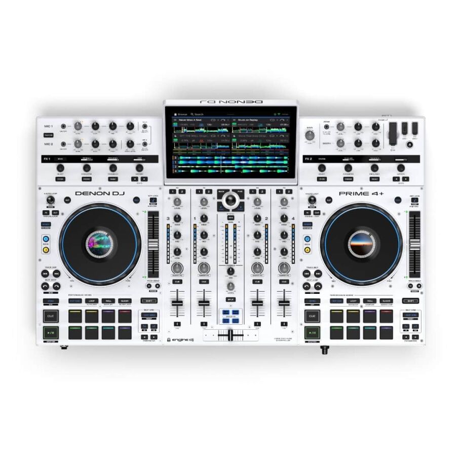 Prime 4+ Profesyonel DJ Controller (White Edition) - 1