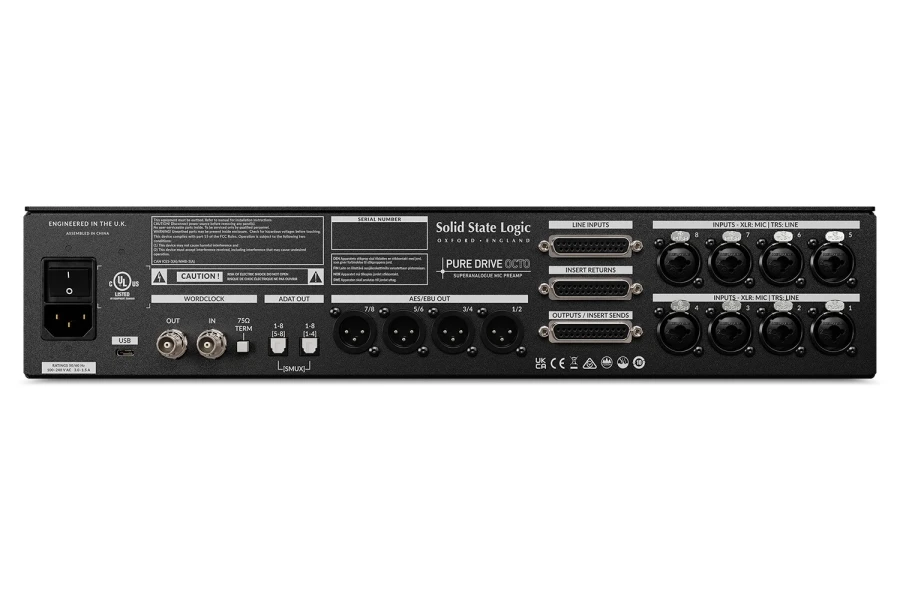 PureDrive Octo - 48Kanal Mikrofon Preamp, USB-C Ses Kartı - 2