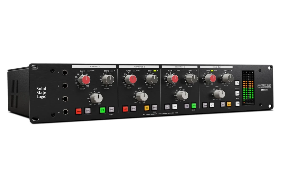 PureDrive Quad - 4 Kanal Mikrofon Preamp, USB-C Ses Kartı - 2