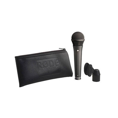 S1 Black Mikrofon Kardioit kondansatör performans mikrofonu (mount ile birlikte) - 1