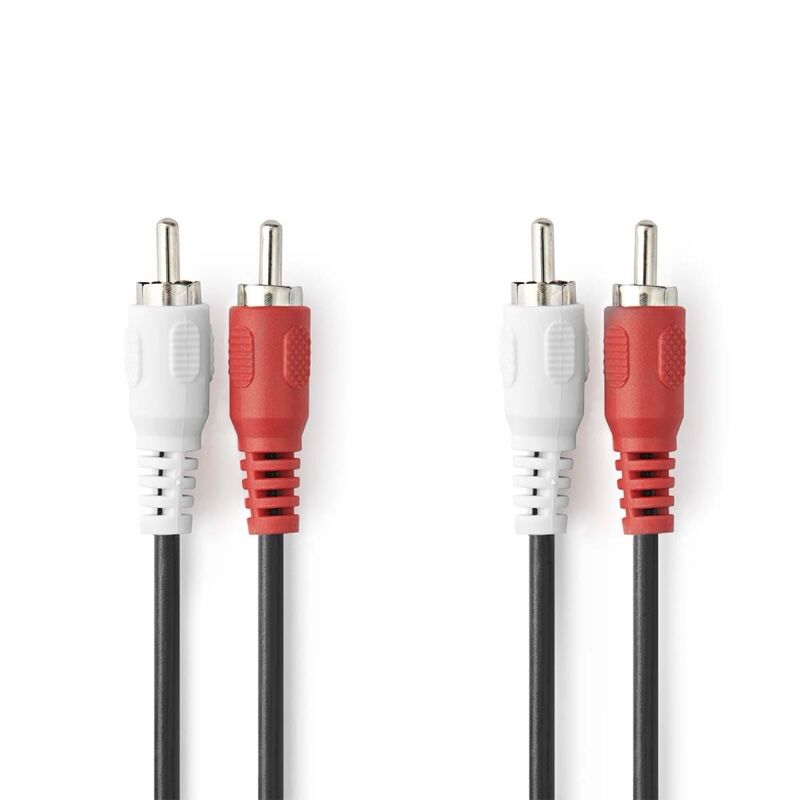 Stereo Ses Kablosu 3m (2x RCA Erkek - 2x RCA Erkek) - 1