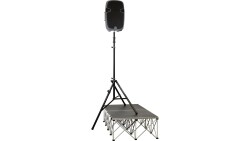 TS-110BL Tall Speaker Stand with Leveling Leg, Air-Lift - Tek - 1