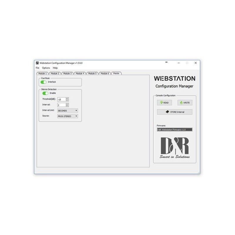 Webstation-USB 6 channel dual input radio On-Air console with 2x MIC, 3x USB and 1x VOIP - 8